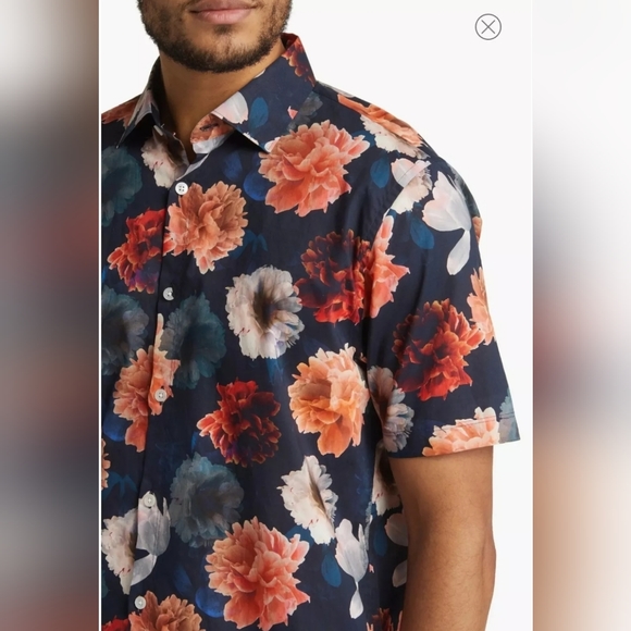 Big On-Point Short Sleeve Organic Cotton Button-Up Shirt. Good Man. - Picture 4 of 10